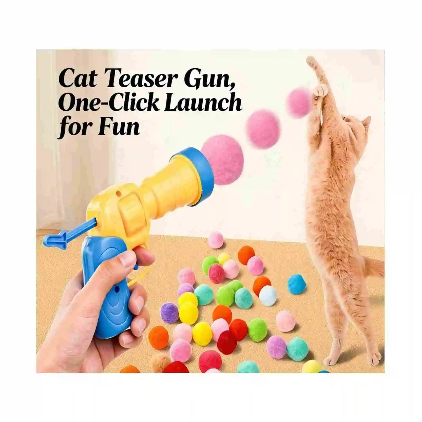 Fumoi 20-Pack Soft Plush Cat Toy Balls, 3.0cm Interactive Kitten Toys, Universal Replacement Balls Compatible with Automatic Launch