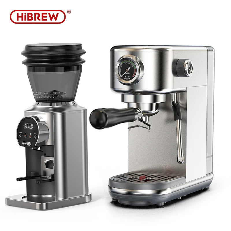 HiBREW 20Bar Semi Automatic Espresso Coffee Machine Temperature Adjustable Cold/Hot Super Slim Coffee Maker Cappuccino H10B