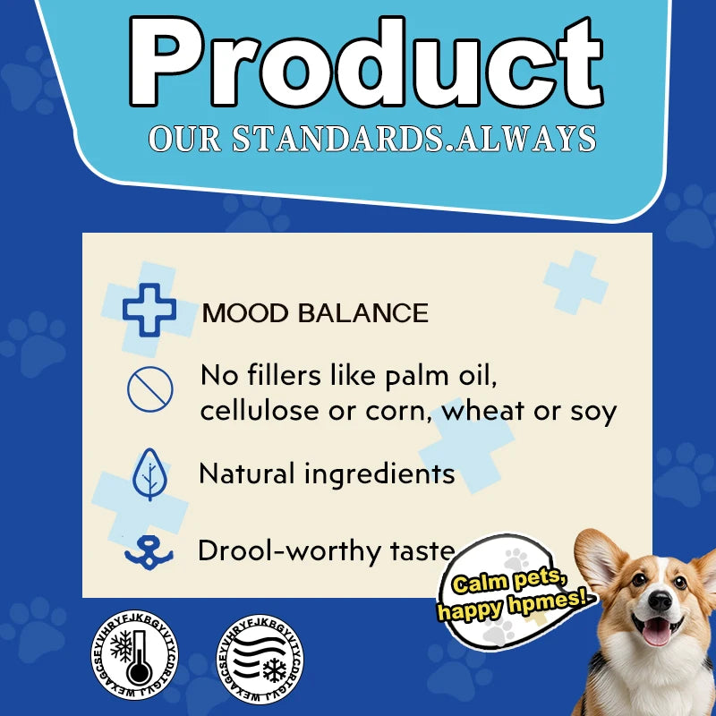 Calming Chews for Dogs with Melatonin - Puppy & Large Pet Treats - Composure Calming Chews for Stress & Relaxation, 110 Count