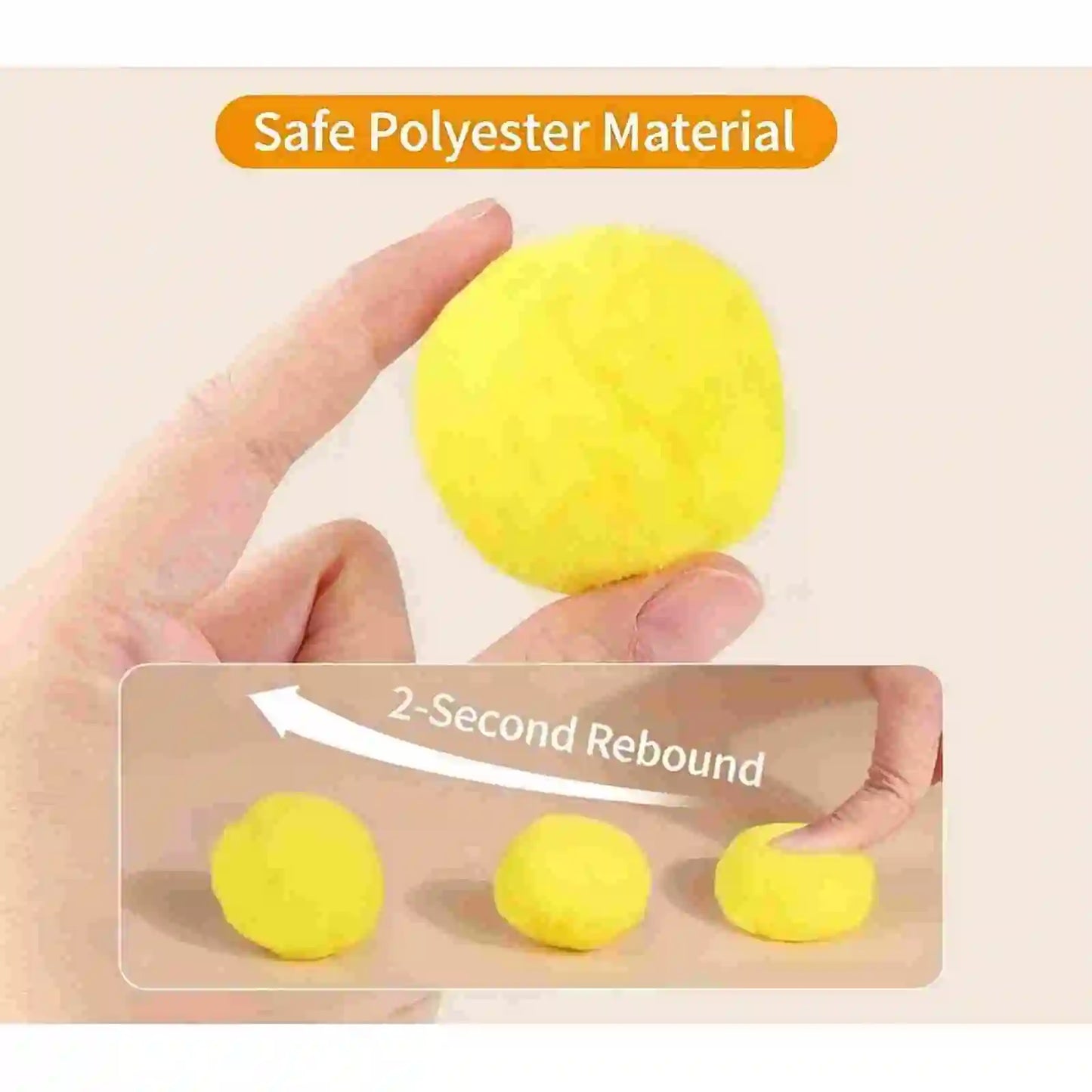 Fumoi 20-Pack Soft Plush Cat Toy Balls, 3.0cm Interactive Kitten Toys, Universal Replacement Balls Compatible with Automatic Launch