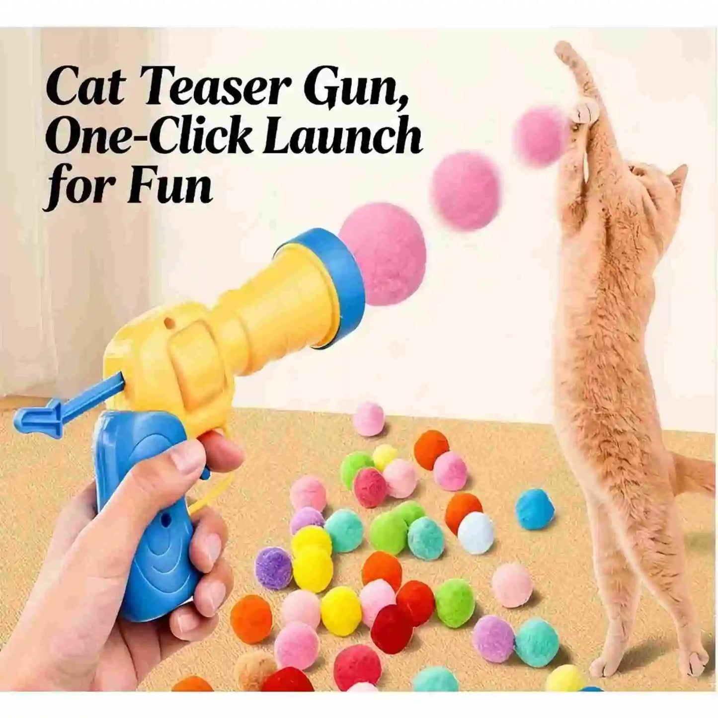 Fumoi 20-Pack Soft Plush Cat Toy Balls, 3.0cm Interactive Kitten Toys, Universal Replacement Balls Compatible with Automatic Launch