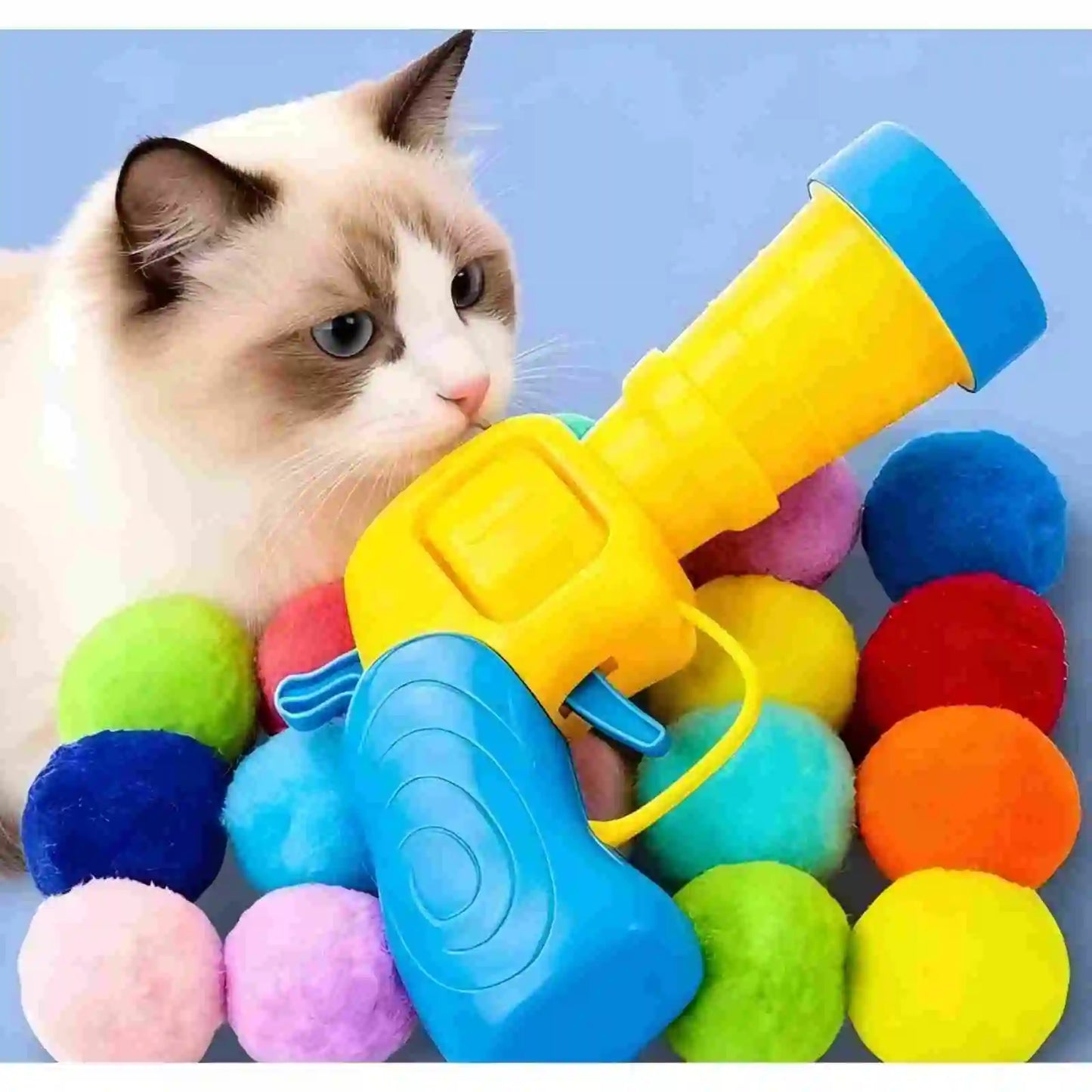 Fumoi 20-Pack Soft Plush Cat Toy Balls, 3.0cm Interactive Kitten Toys, Universal Replacement Balls Compatible with Automatic Launch