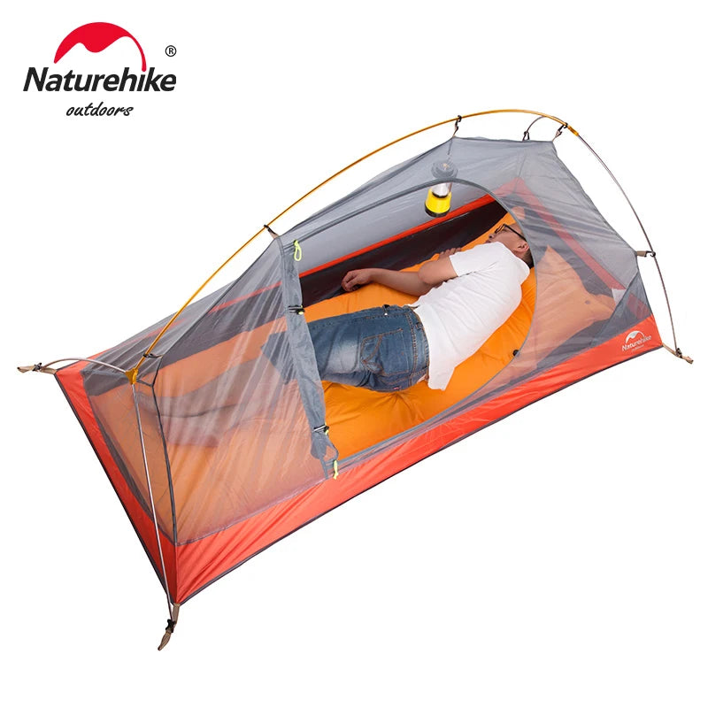 Naturehike Cycling Tent 20D Single Person Ultralight Outdoor Camping Climbing Backpack Sun Shelter Portable Waterproof Tents