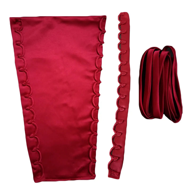 3Pcs/Set Satin Corset Kits Zipper Replacement Wedding Gown Back Lace Webbing DIY Craft Wedding Dress Accessories Lace Up