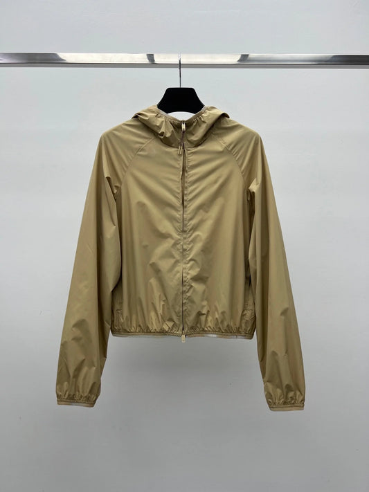 Women's Long Sleeve Zipper Hooded Solid Color Jacket Spring Autumn Casual Fashionable Style 26702179