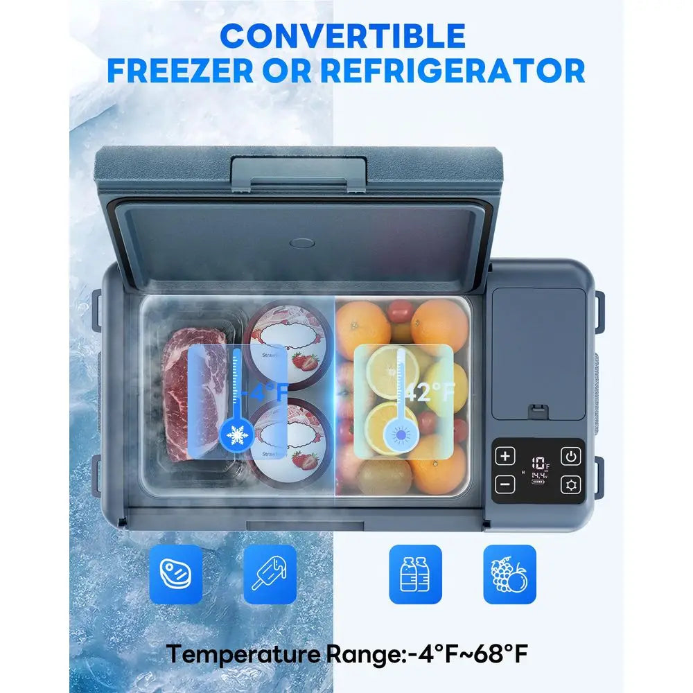 12 Volt Car Refrigerator 20Quart Car Fridge Freezer Electric Cooler Portable Cooler 12V Fridge RV Refrigerator 468 Temp Control