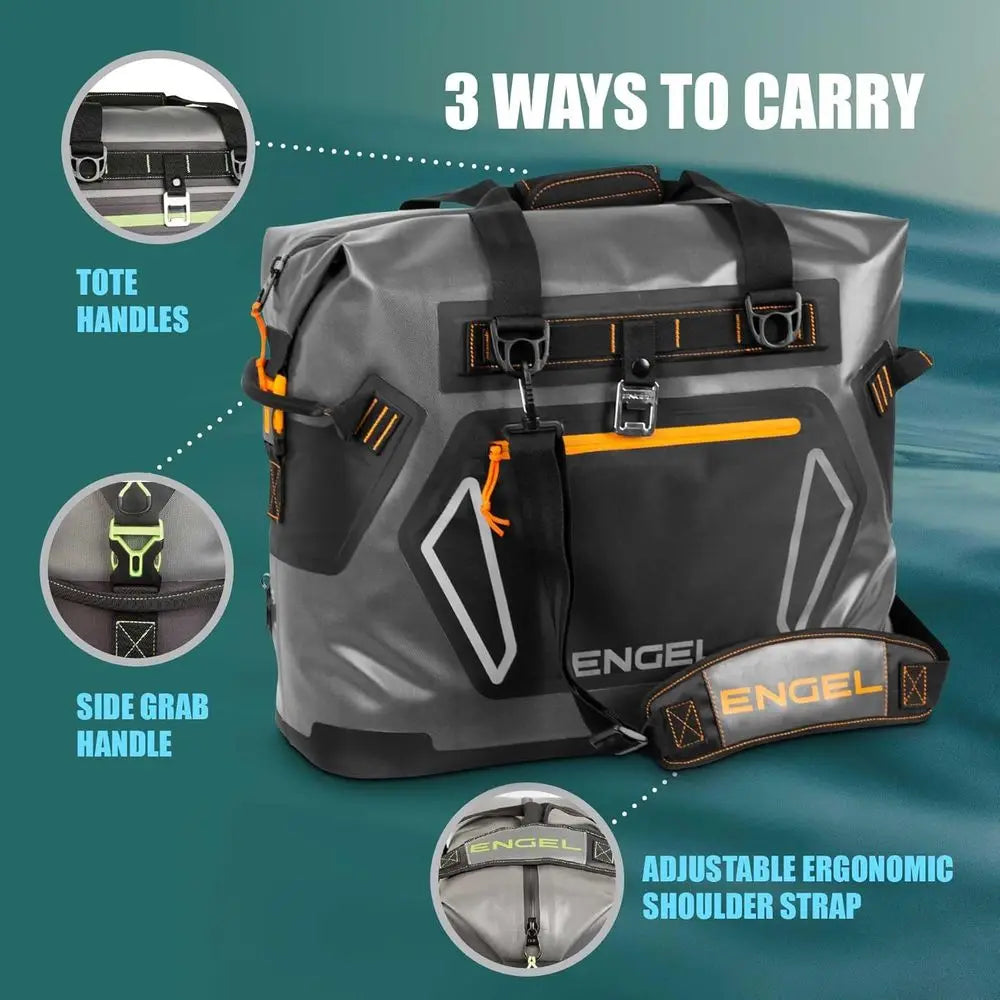 Portable High-Performance Soft-Sided Cooler - Durable, Leak-Proof, Ideal for Camping, Fishing, Tailgating & Outdoors - Long-Last