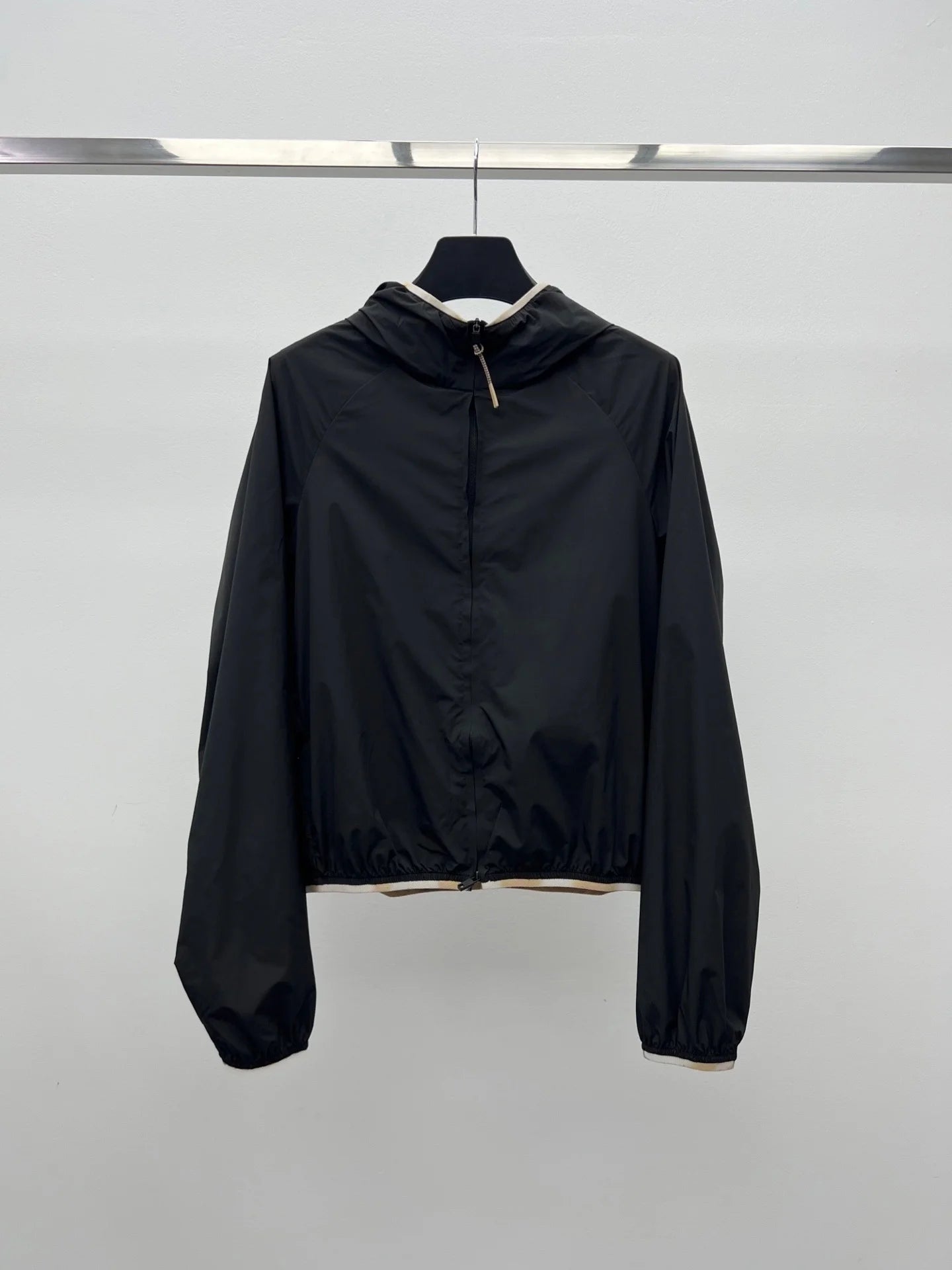 Women's Long Sleeve Zipper Hooded Solid Color Jacket Spring Autumn Casual Fashionable Style 26702179
