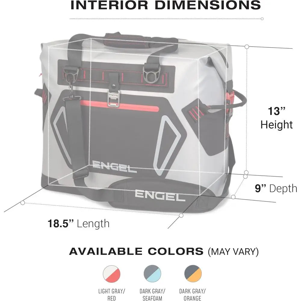 Portable High-Performance Soft-Sided Cooler - Durable, Leak-Proof, Ideal for Camping, Fishing, Tailgating & Outdoors - Long-Last