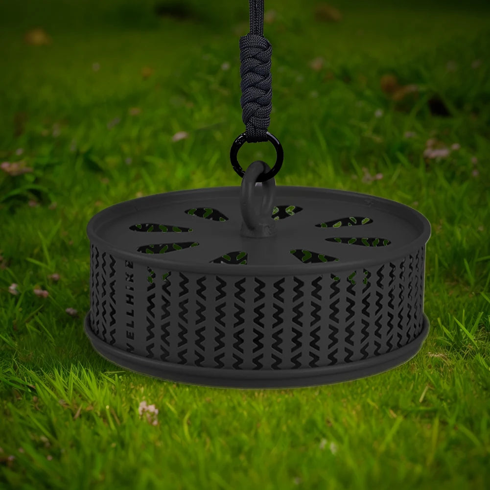 Mosquito Coil Holder with Cover Mosquito Repellent Incense Box Metal Repellent Incense Coil Burner for Outdoor Camping
