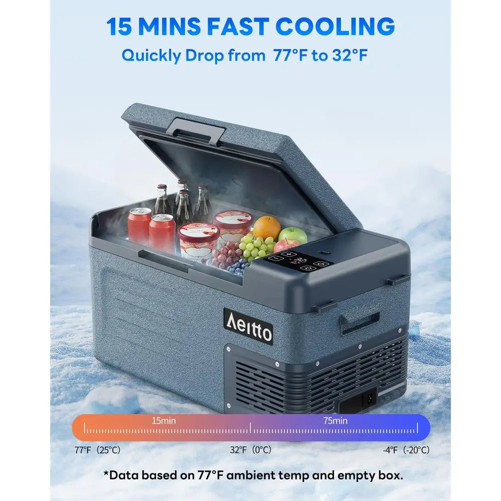 12 Volt Car Refrigerator 20Quart Car Fridge Freezer Electric Cooler Portable Cooler 12V Fridge RV Refrigerator 468 Temp Control