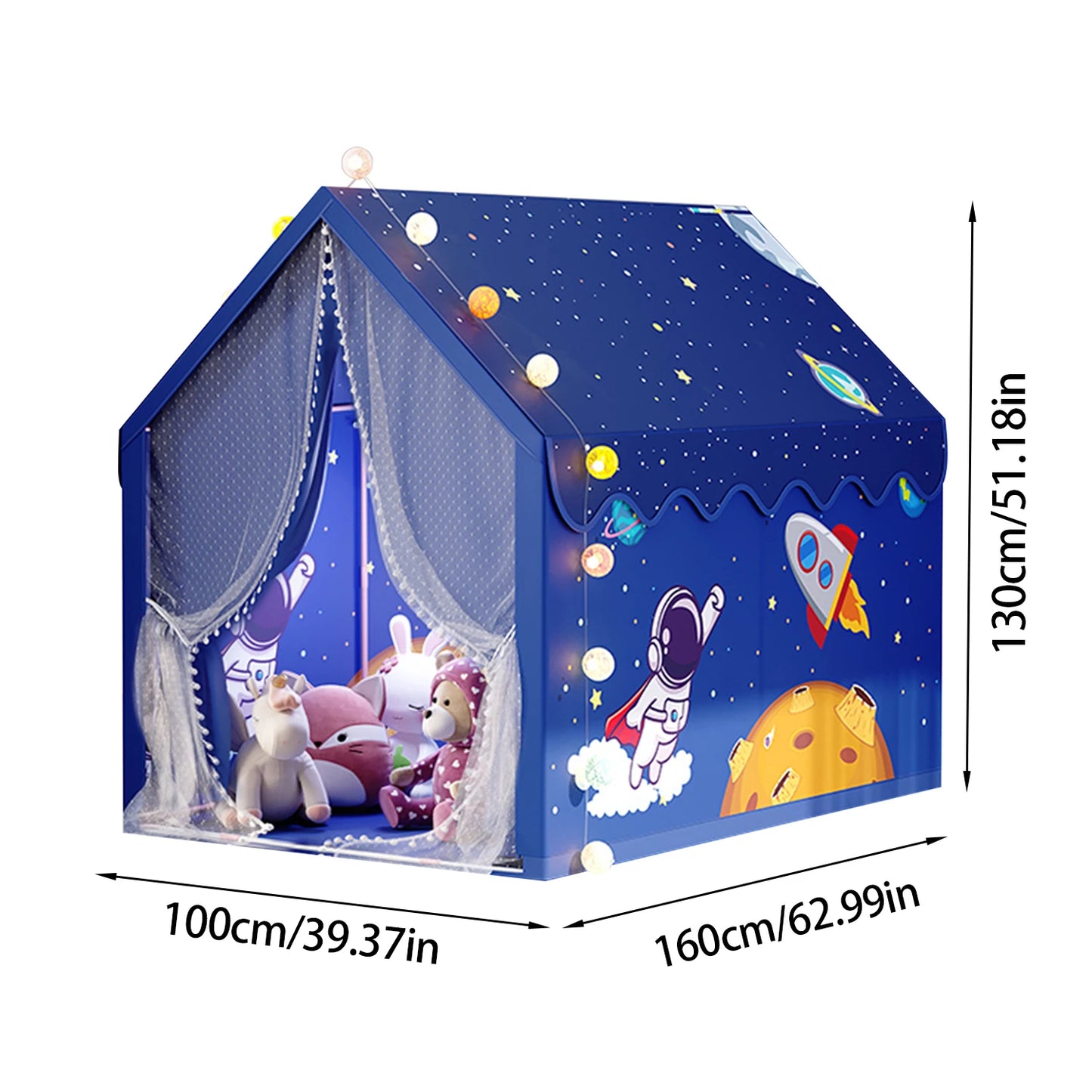 Kids play tent astronaut style boy's game room tent is the perfect gift for children indoor  interactive toys (Single tent)