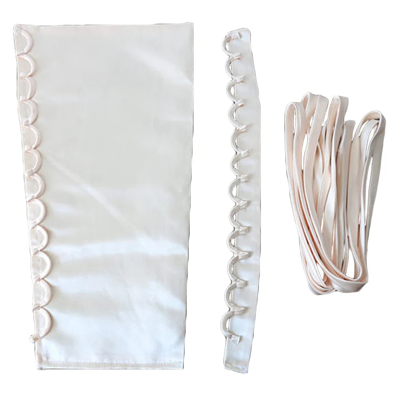 3Pcs/Set Satin Corset Kits Zipper Replacement Wedding Gown Back Lace Webbing DIY Craft Wedding Dress Accessories Lace Up