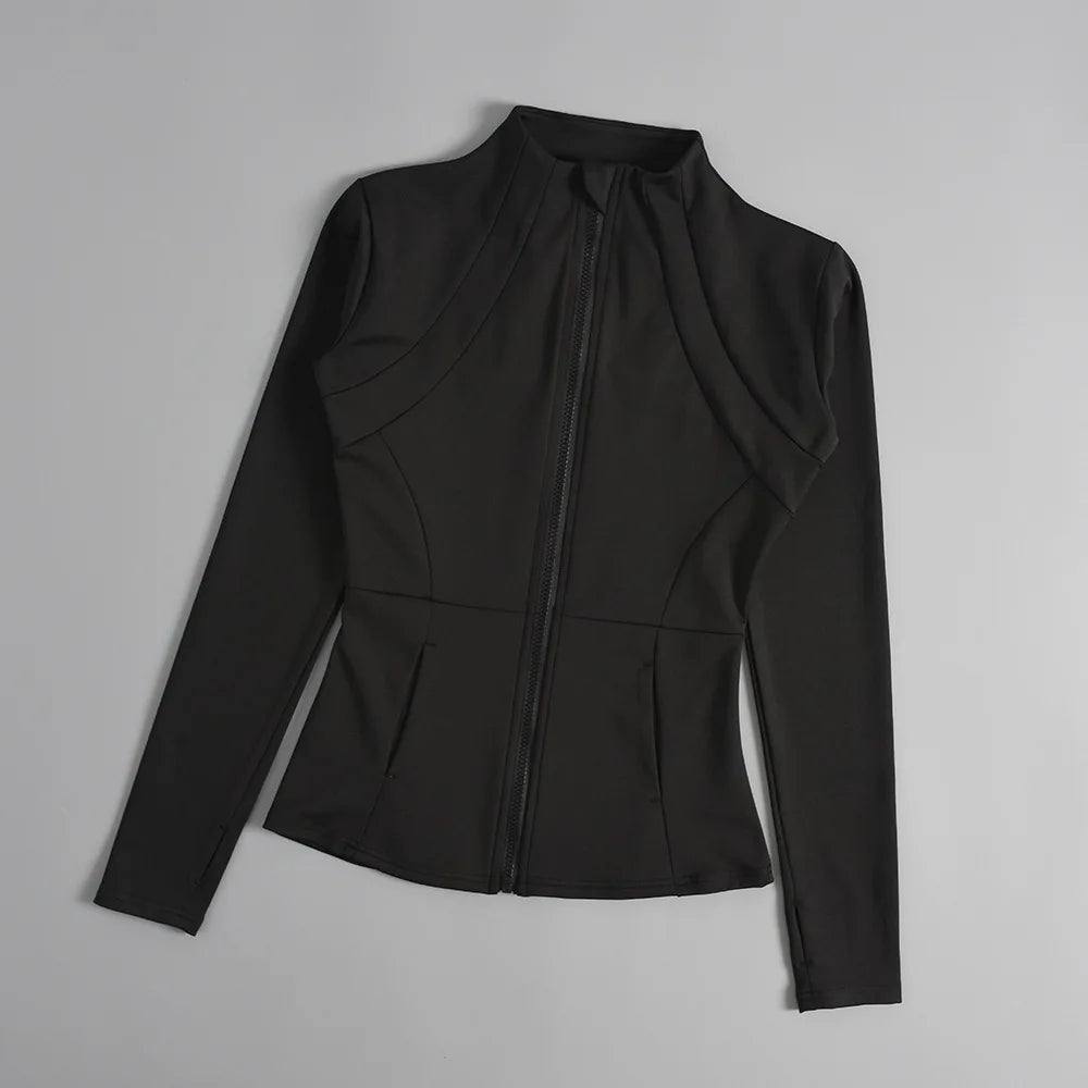 Sports Coat Women's Shirt Yoga Slim Long Sleeve Fast Running Thin Pilates Fitness Suit Top Clothing