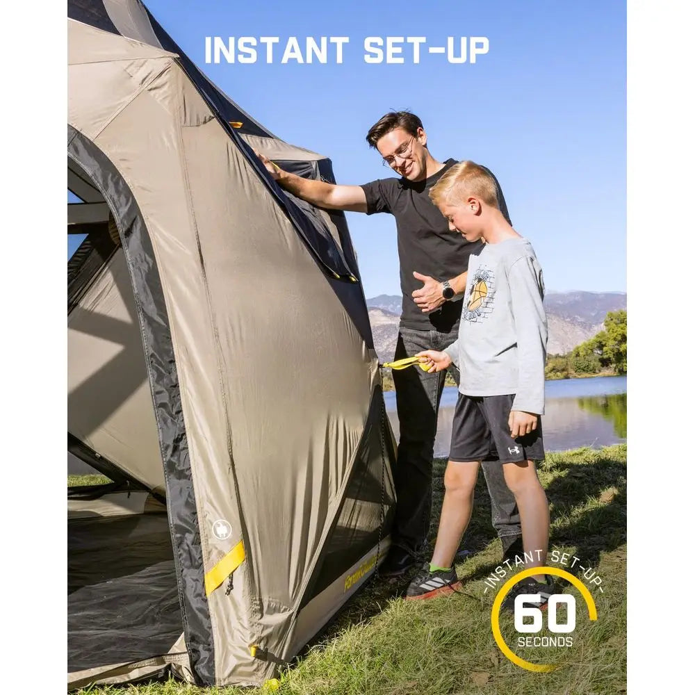 Alpha C6 Ultra Instant Cabin Tent 6 Person Pop  Camping Tent Setup in 60 Seconds Portable with Rainfly and Windproof for Outdoor