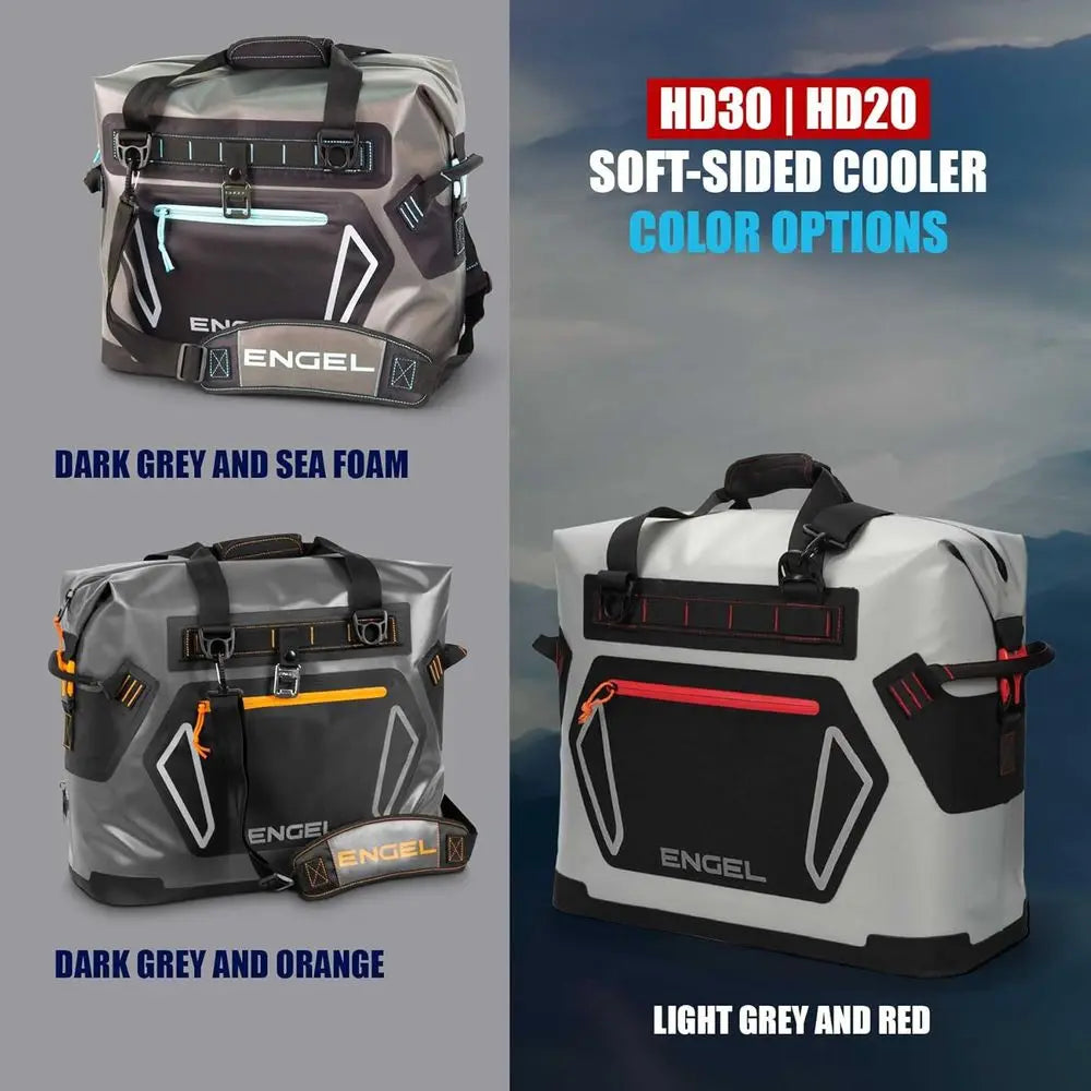 Portable High-Performance Soft-Sided Cooler - Durable, Leak-Proof, Ideal for Camping, Fishing, Tailgating & Outdoors - Long-Last