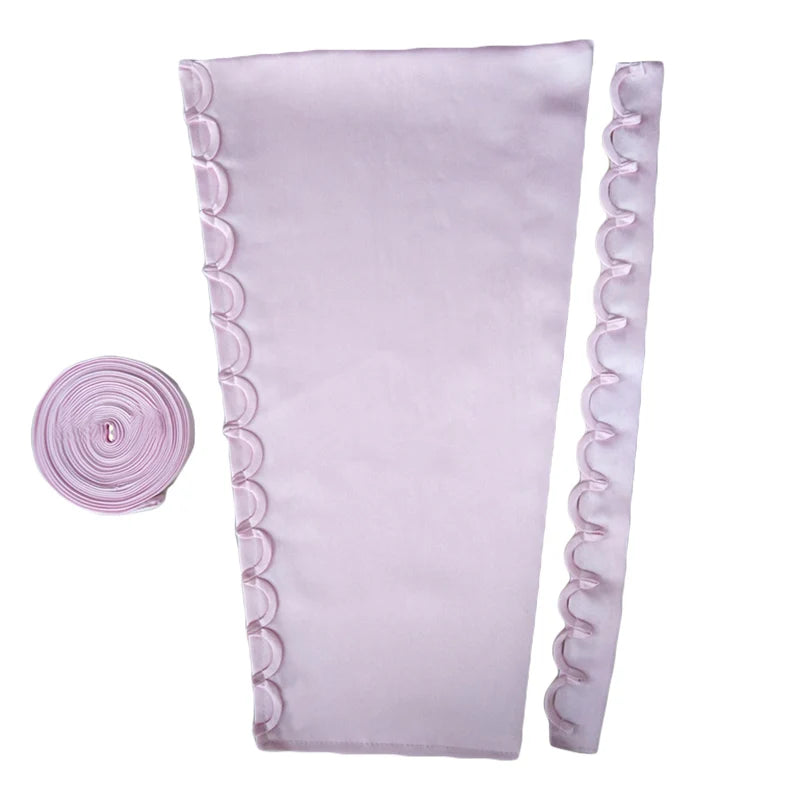 3Pcs/Set Satin Corset Kits Zipper Replacement Wedding Gown Back Lace Webbing DIY Craft Wedding Dress Accessories Lace Up