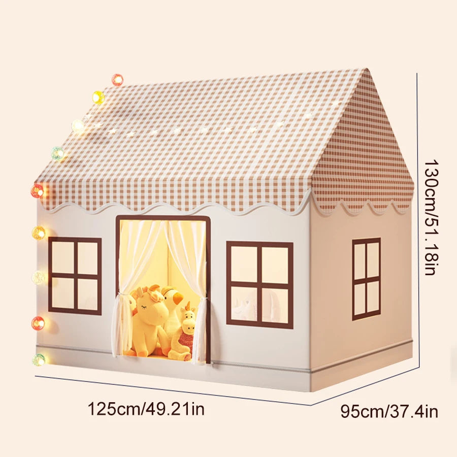 Children's Castle Tent Playhouse Indoor Outdoor Fairy Tale Princess Castle Play Tent Kids Gift Toy House Tent (Single tent)