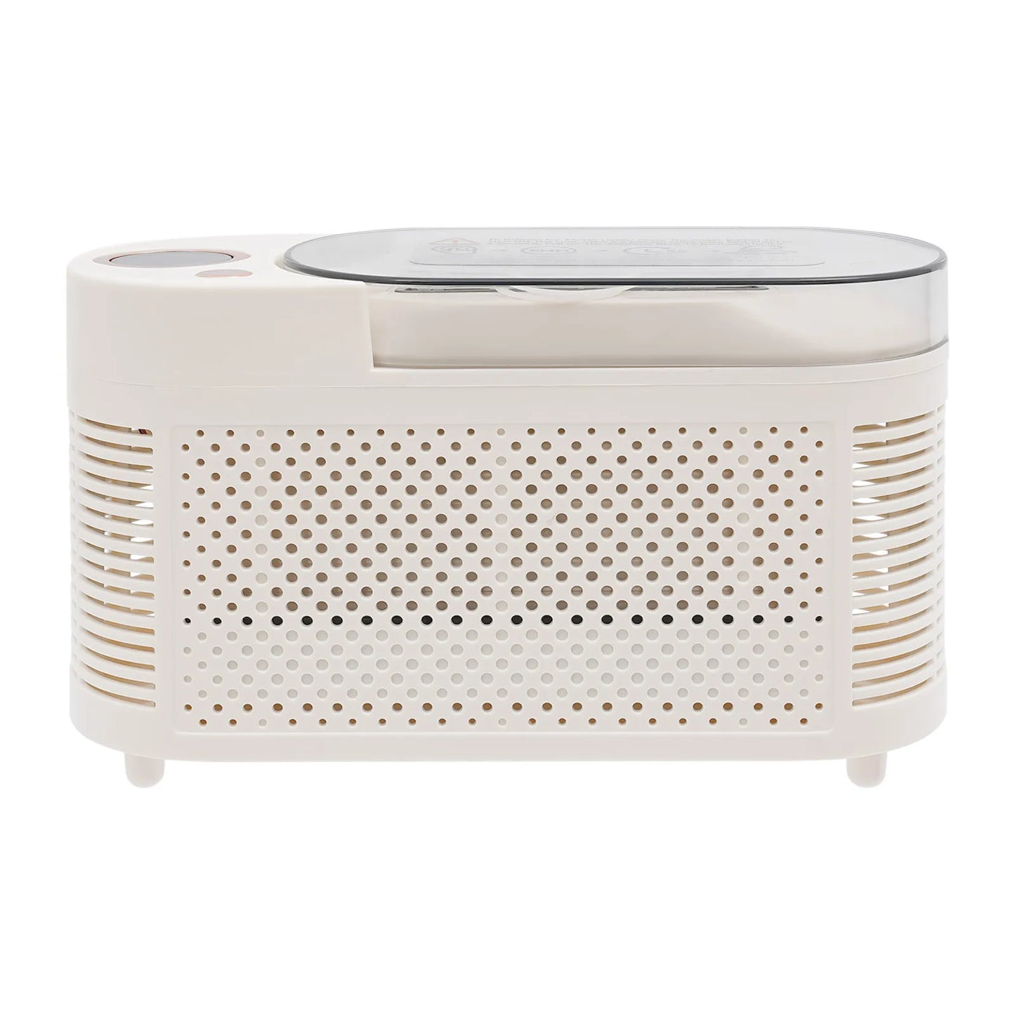 White, 120 W Portable Ice Maker, 12V Mini Countertop Ice Maker, Mini Ice Machine for Home Kitchens Bars RVs, Fast Ice-making