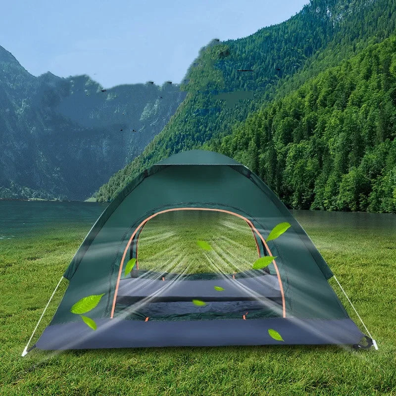 2-3 Person Outdoor Pop Up Tent Waterproof Automatic Camping UV Protection Tents Lightweight Instant Setup Tourist Sun Shelter
