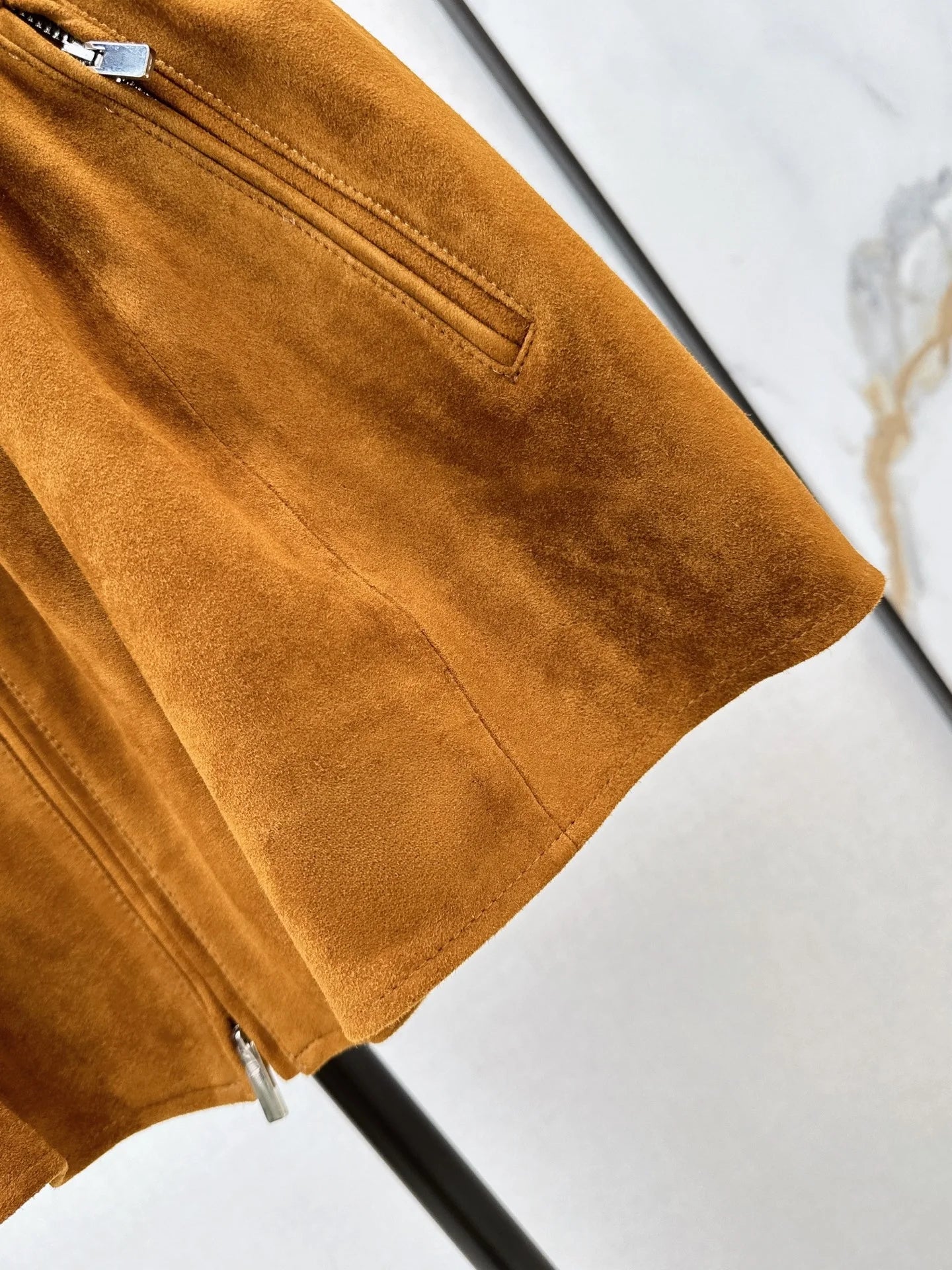 Women's Leather Mini Skirt with Elastic Waist Zipper Solid Color Fashionable Elegant Autumn Winter Style 26702134