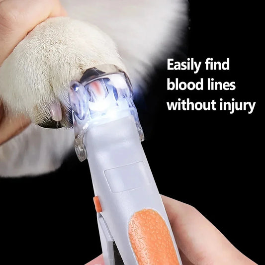 Professional Pet Nail Clipper Scissors With LED Light Cat Dog Nail Clippers Tool Scissors Nail Toe claw Cutter Scissors Pet Supplies