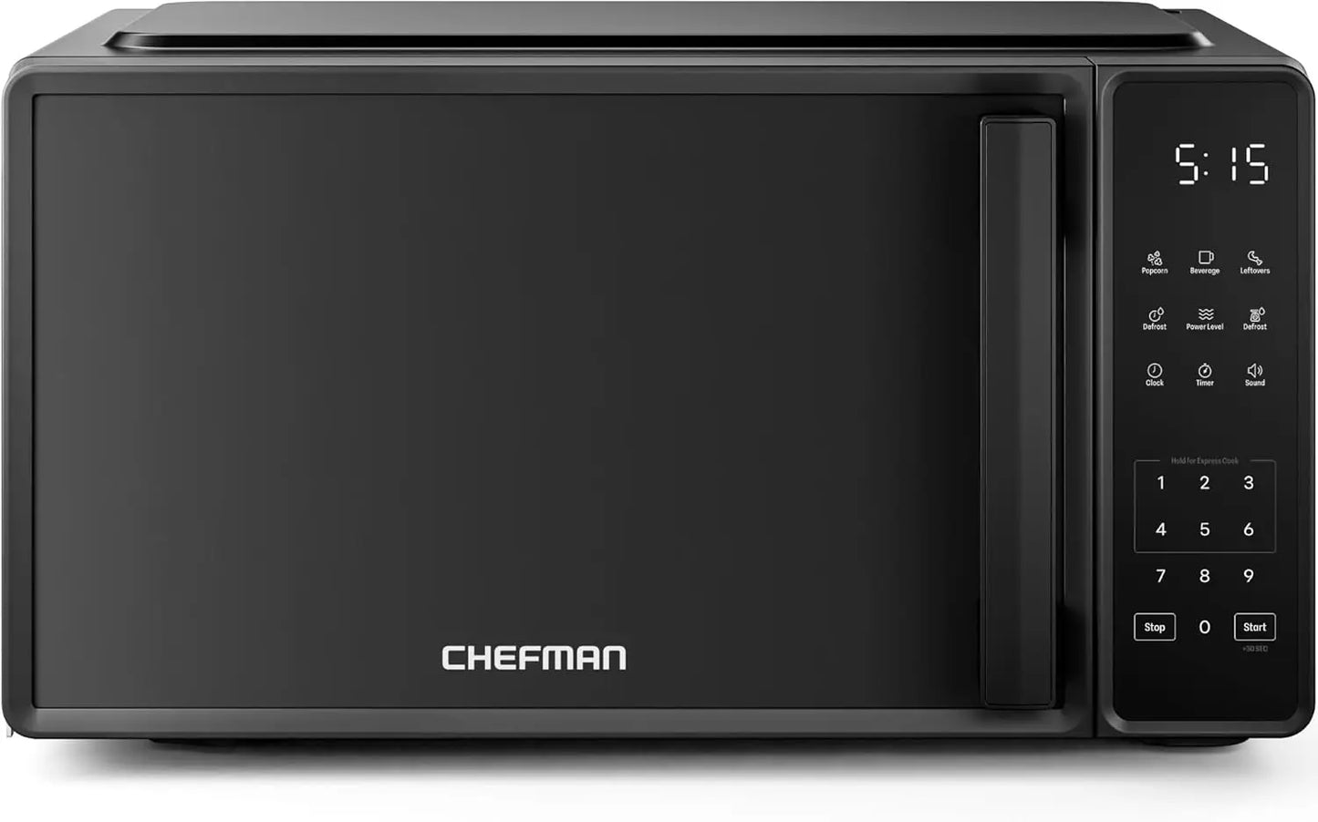 Compact 700W Microwave Oven with 10 Power Levels, 6 Presets, Eco Mode, Child Lock & Mute - 0.7 Cu. Ft.