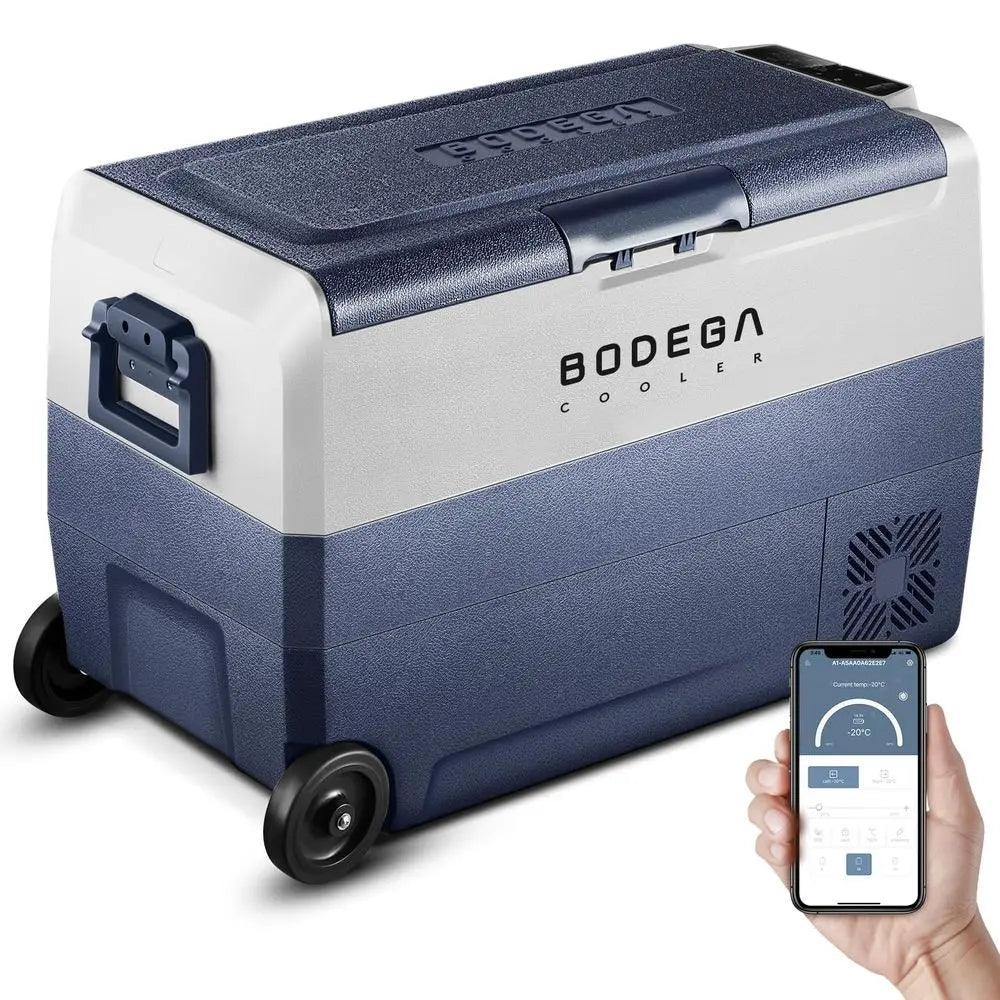 12 Volt Portable Refrigerator,53 Quart Car Fridge Dual Zone 468,50L Car Freezer APP Control,Electric Compressor Cooler 12 24V D