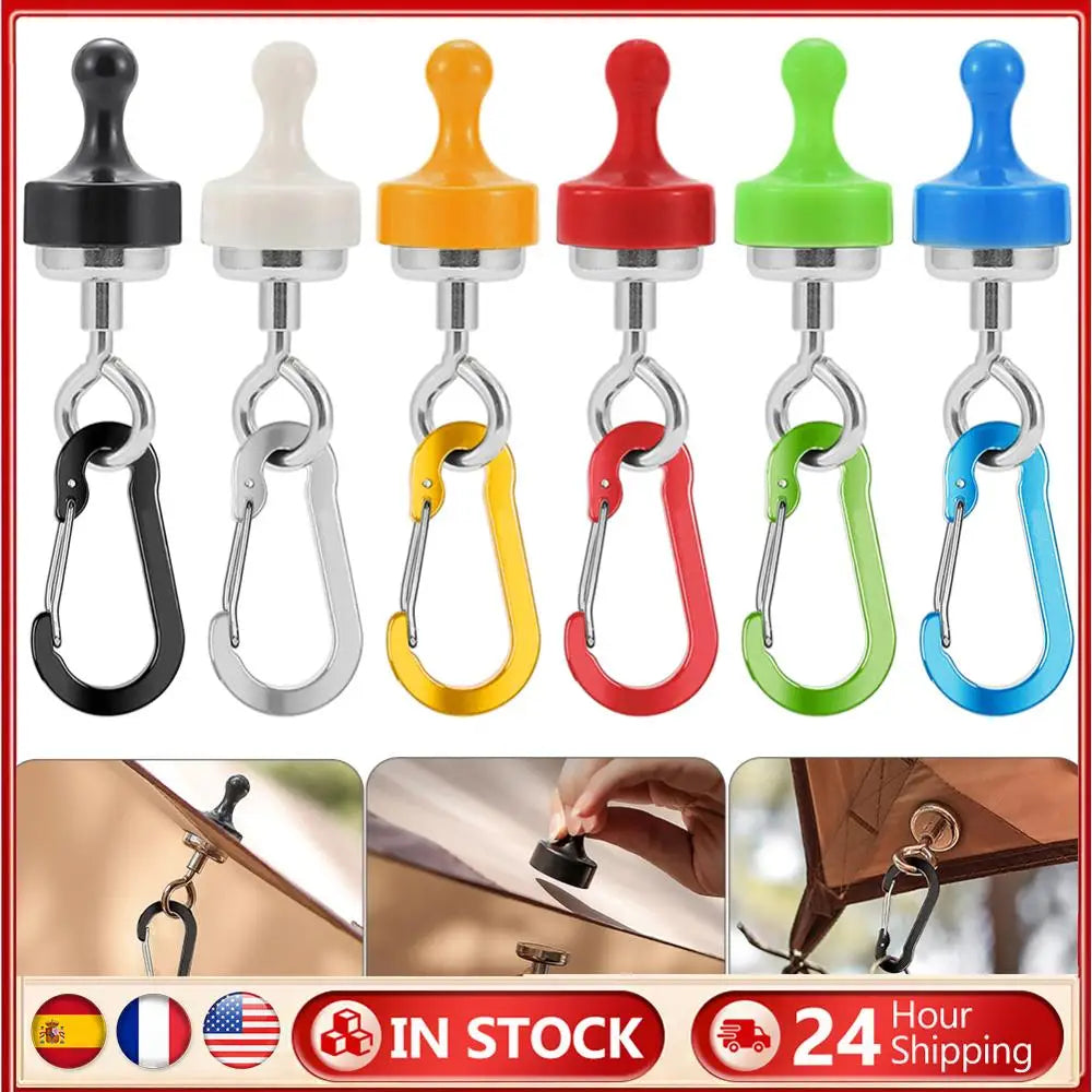 Camping Magnetic Hook Portable Camping Tent Carabiner Lightweight Camping Lamp Hook Outdoor Camping Accessories