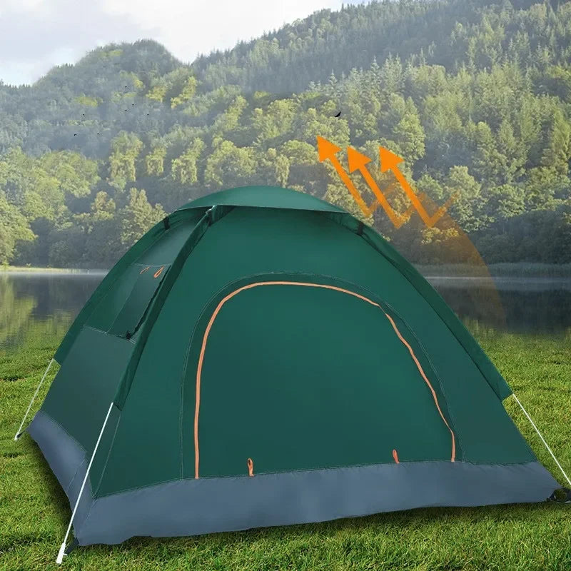 2-3 Person Outdoor Pop Up Tent Waterproof Automatic Camping UV Protection Tents Lightweight Instant Setup Tourist Sun Shelter