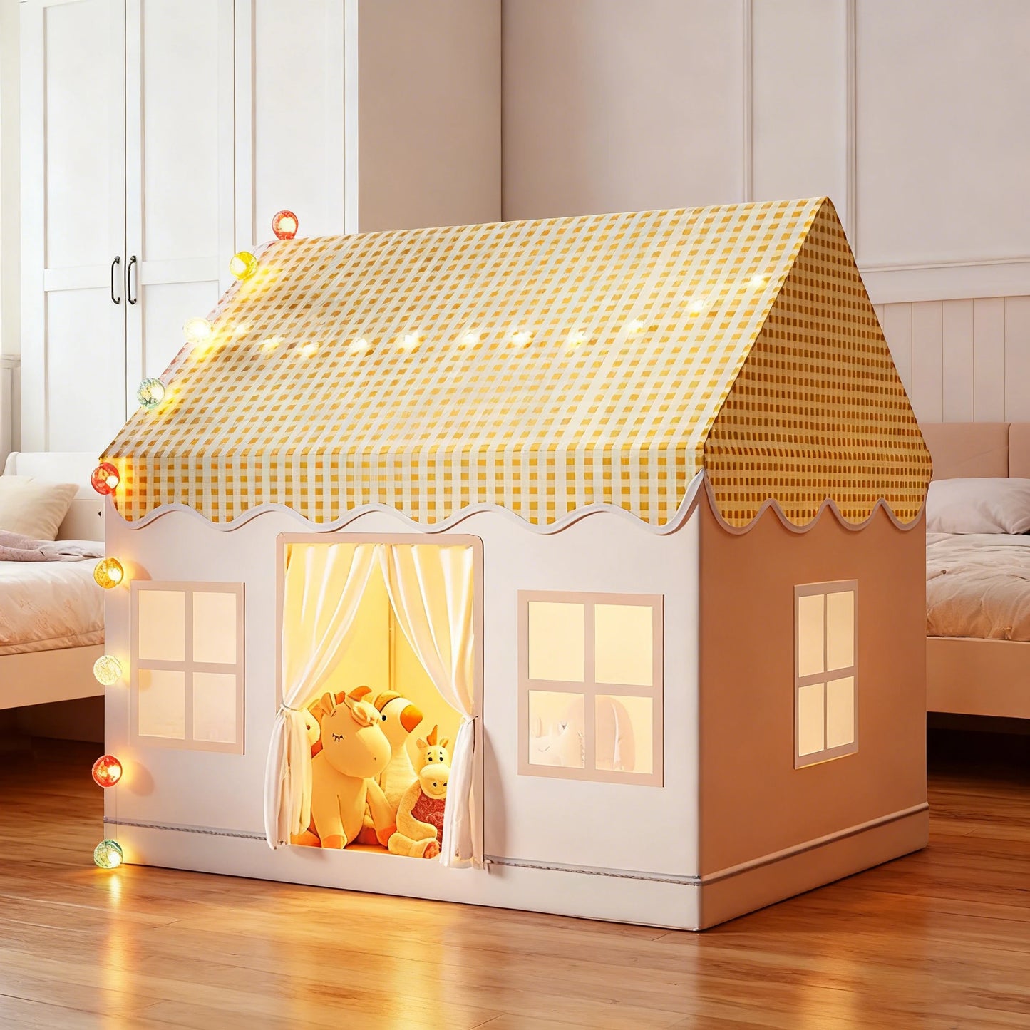 Children's Castle Tent Playhouse Indoor Outdoor Fairy Tale Princess Castle Play Tent Kids Gift Toy House Tent (Single tent)