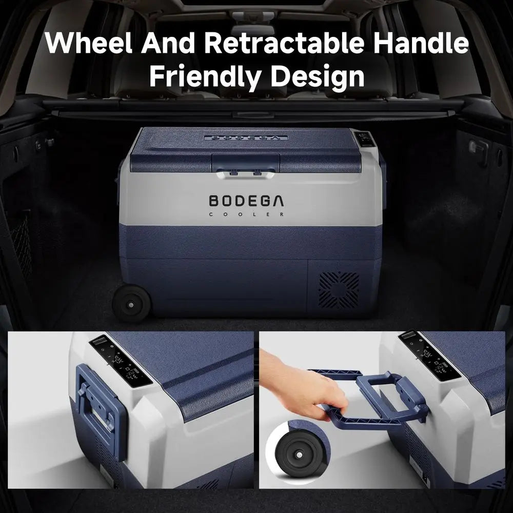 12 Volt Portable Refrigerator,53 Quart Car Fridge Dual Zone 468,50L Car Freezer APP Control,Electric Compressor Cooler 12 24V D
