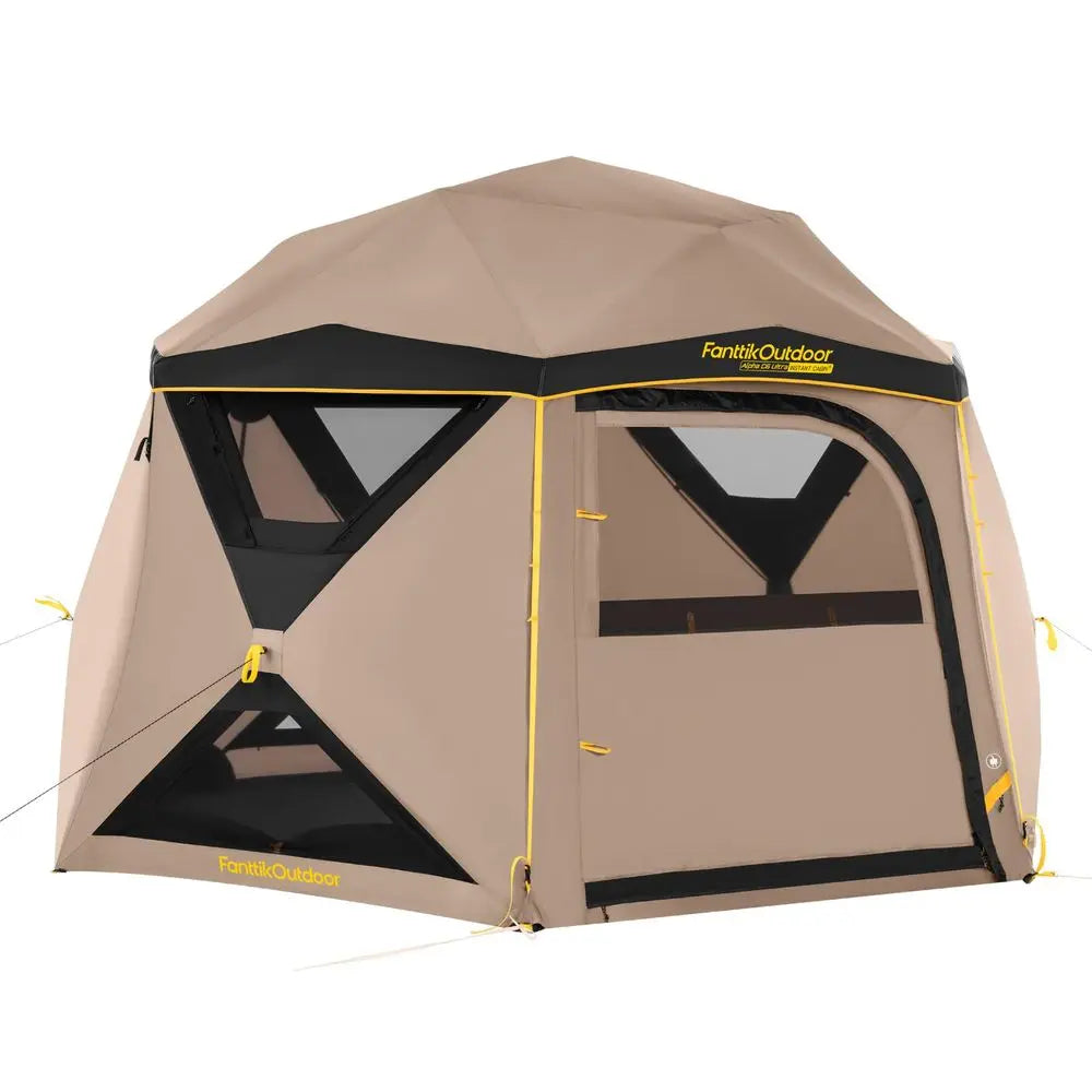 Alpha C6 Ultra Instant Cabin Tent 6 Person Pop  Camping Tent Setup in 60 Seconds Portable with Rainfly and Windproof for Outdoor