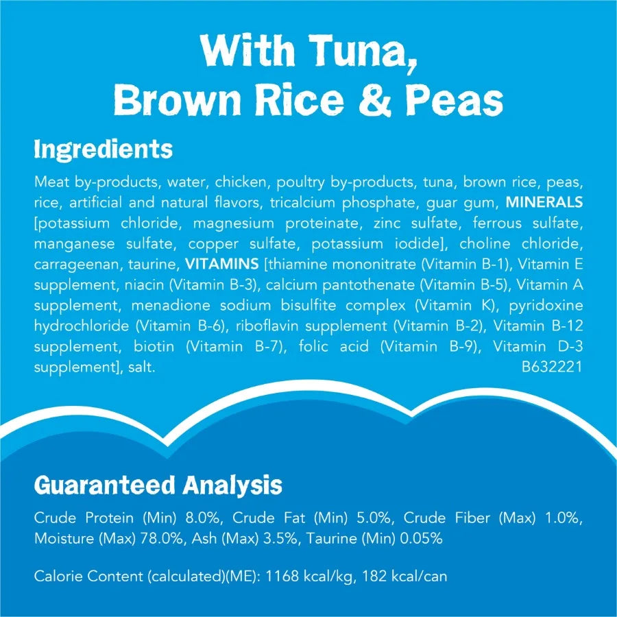 Purina Ocean Favorites Pate Tuna, Wet Cat Food, 5.5 oz Cans, 24 Pack