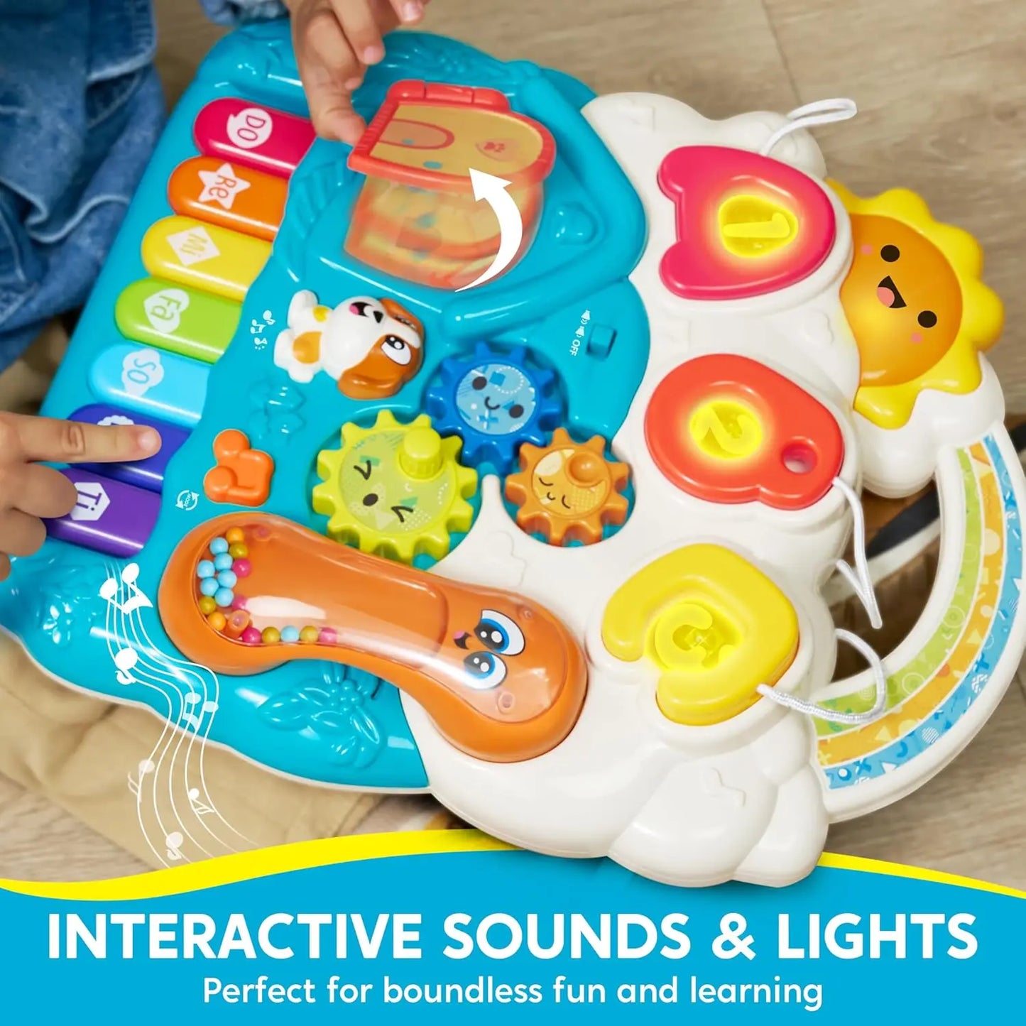 JOYFY Baby Learning Walker 2 in 1 Sit to Stand Learning Toys for Baby Toys 6-12 Months Educational Present Push Walker Gift