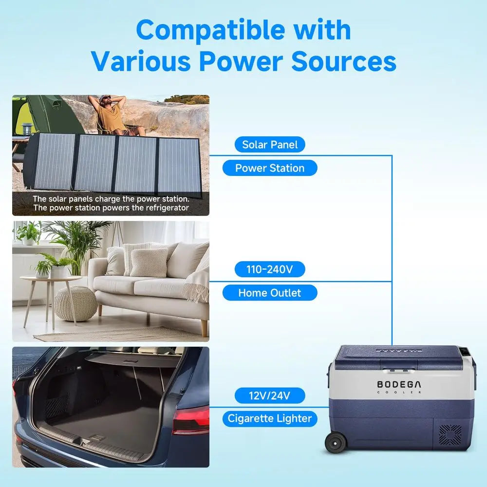 12 Volt Portable Refrigerator,53 Quart Car Fridge Dual Zone 468,50L Car Freezer APP Control,Electric Compressor Cooler 12 24V D